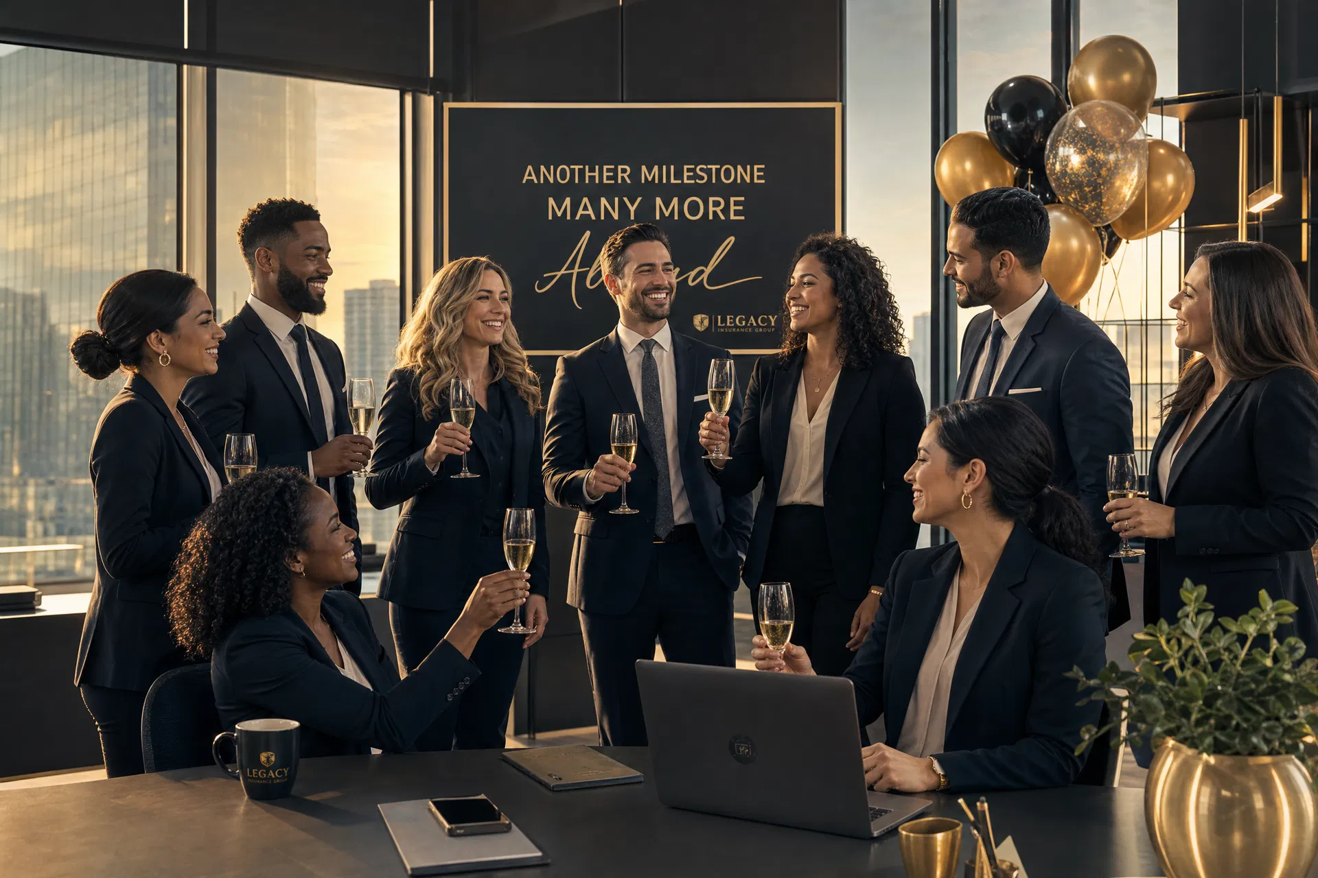 Our team celebrating success